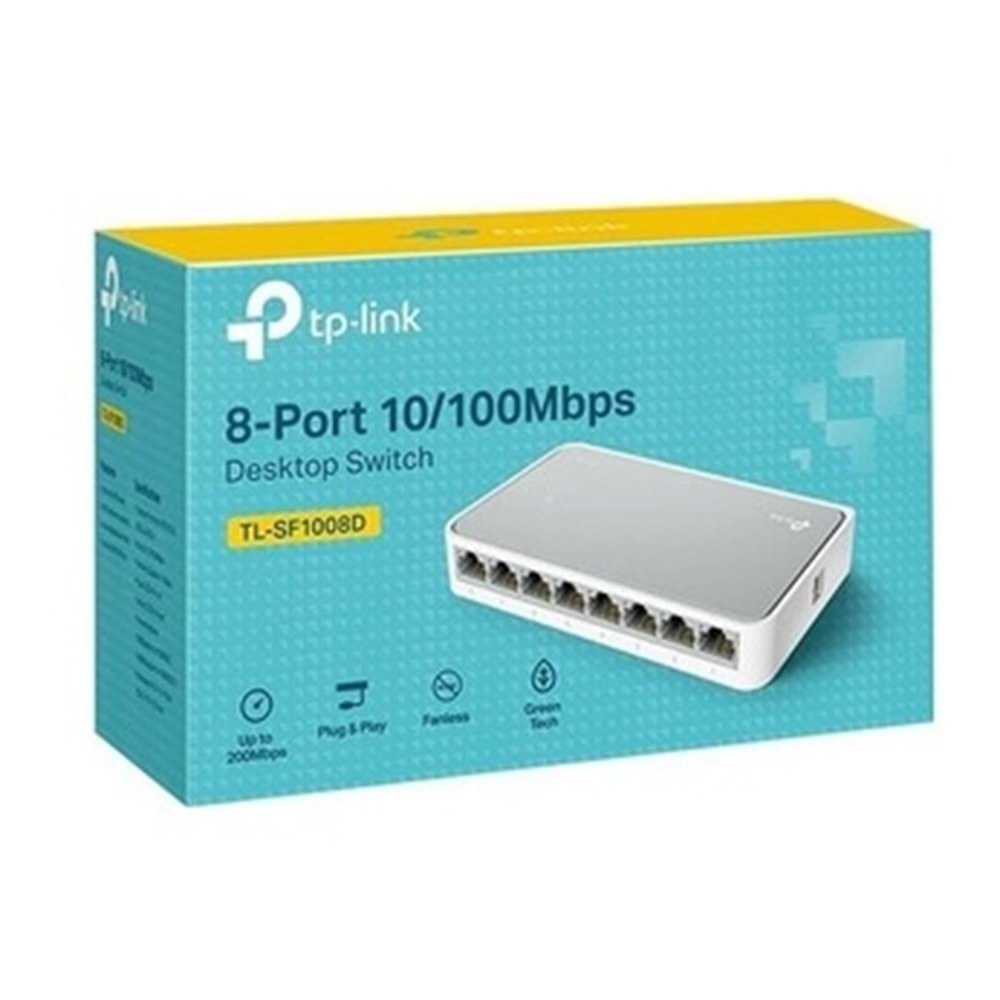 TP-LINK SF-1008 SEKİZLİ ETHERNET DAĞITICISI