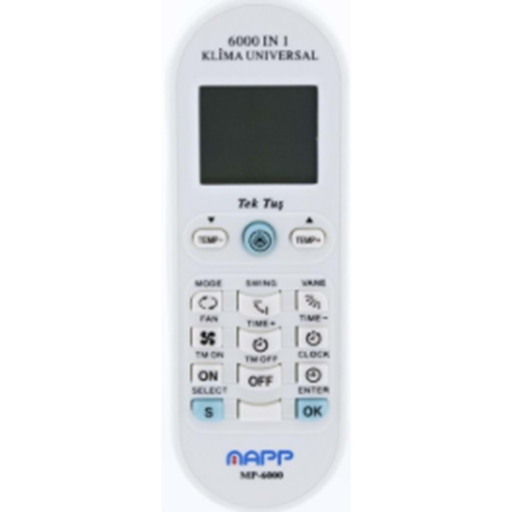 MP-6000 AKILLI KLİMA KUMANDASI 6000 KLİMA MODELİNE UYGUN