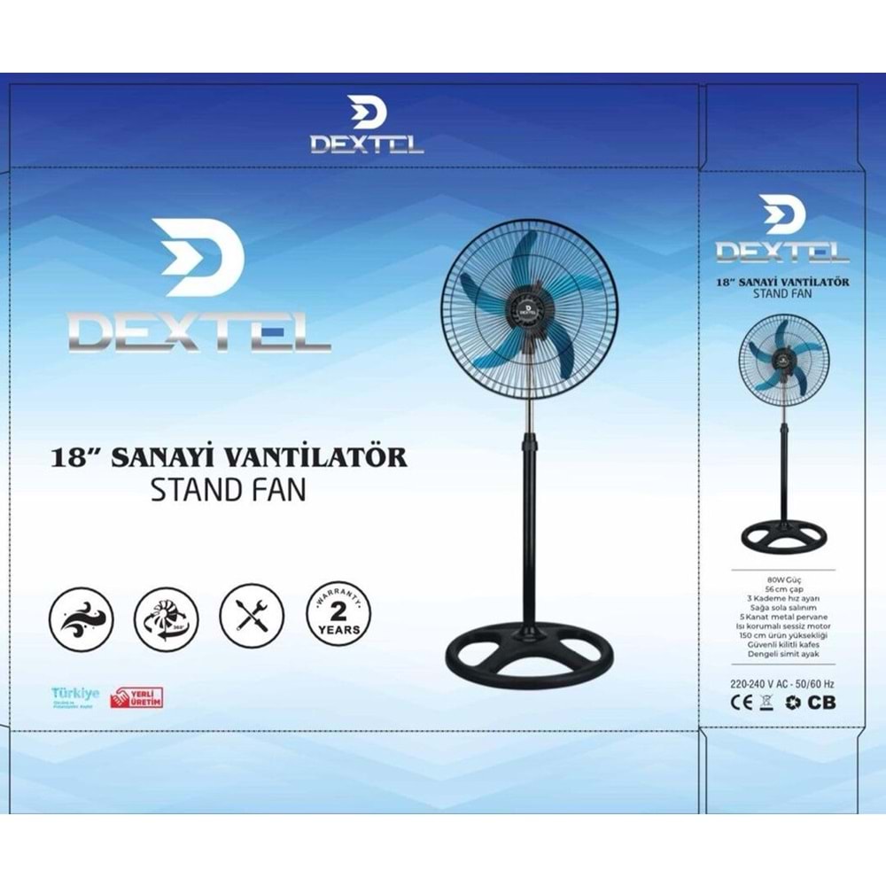 DEXTEL 18 İNÇ VANTİLATÖR