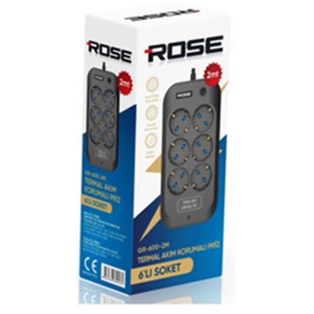 ROSE GR600-3MT AKIM KORUMALI PRİZ