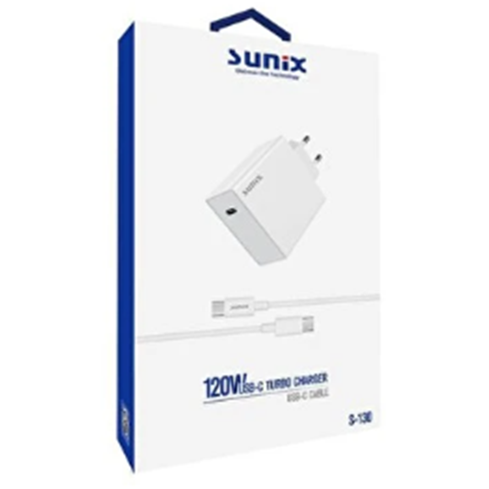 S-120 ŞARJ CİHAZI SUNİX 120 W USB TYPE-C